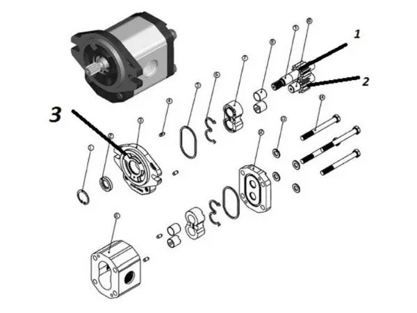 Thay đổi cấu hình bánh răng và bích bơm